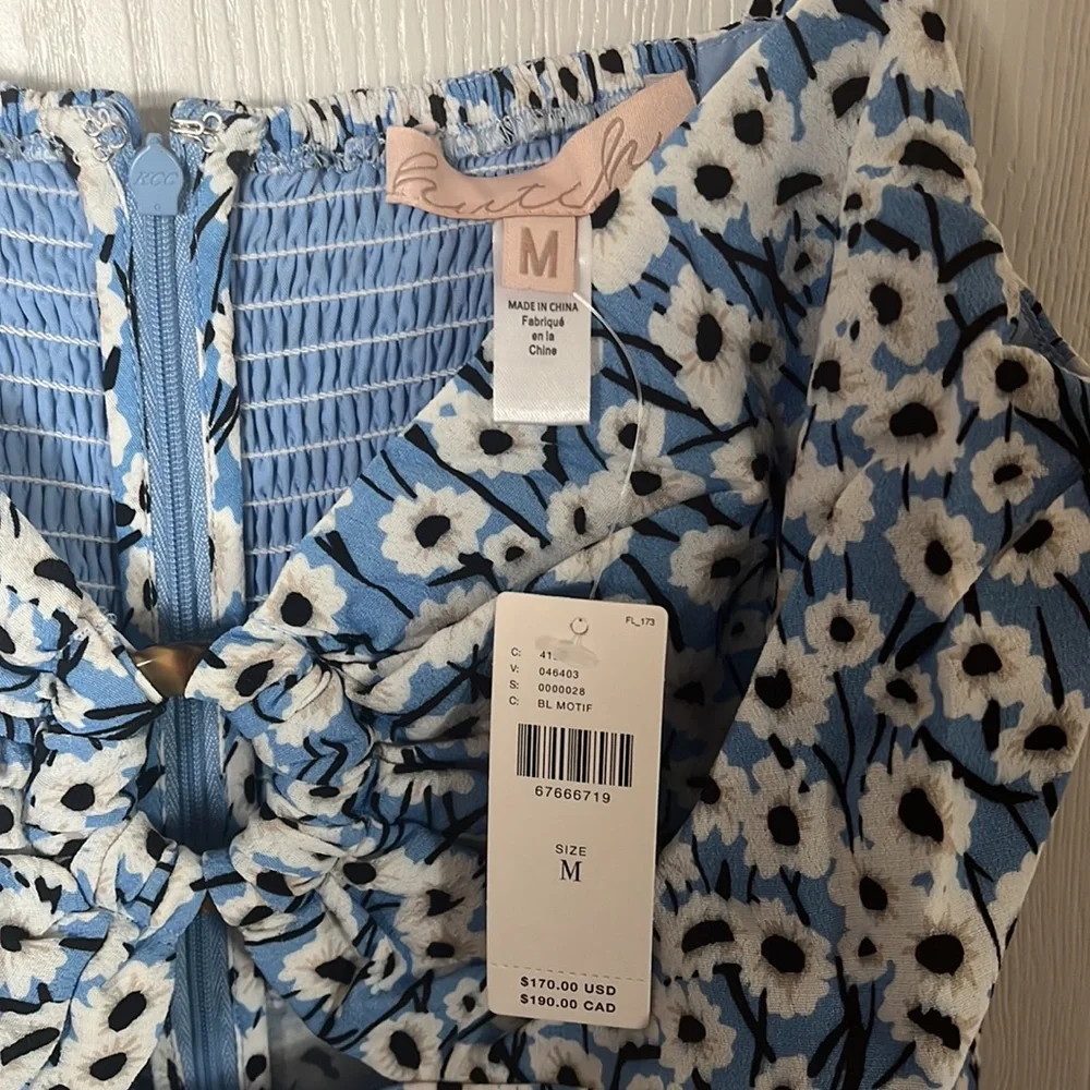 Anthropologie Hutch Ditsy Print Jumpsuit 💙🌼💙🌼 - Picture 8 of 11